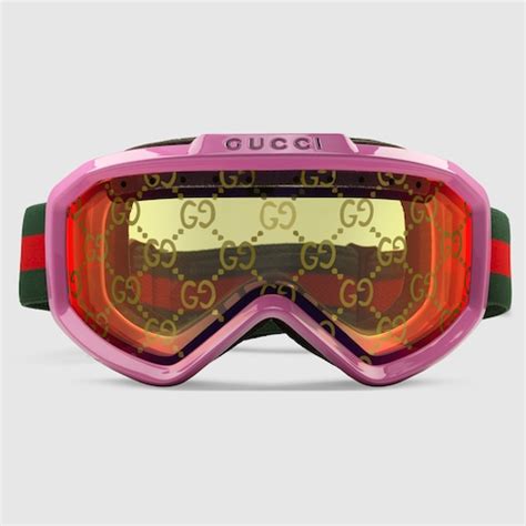 masque de marque gucci|Masque de ski Gucci en monture injectée rose .